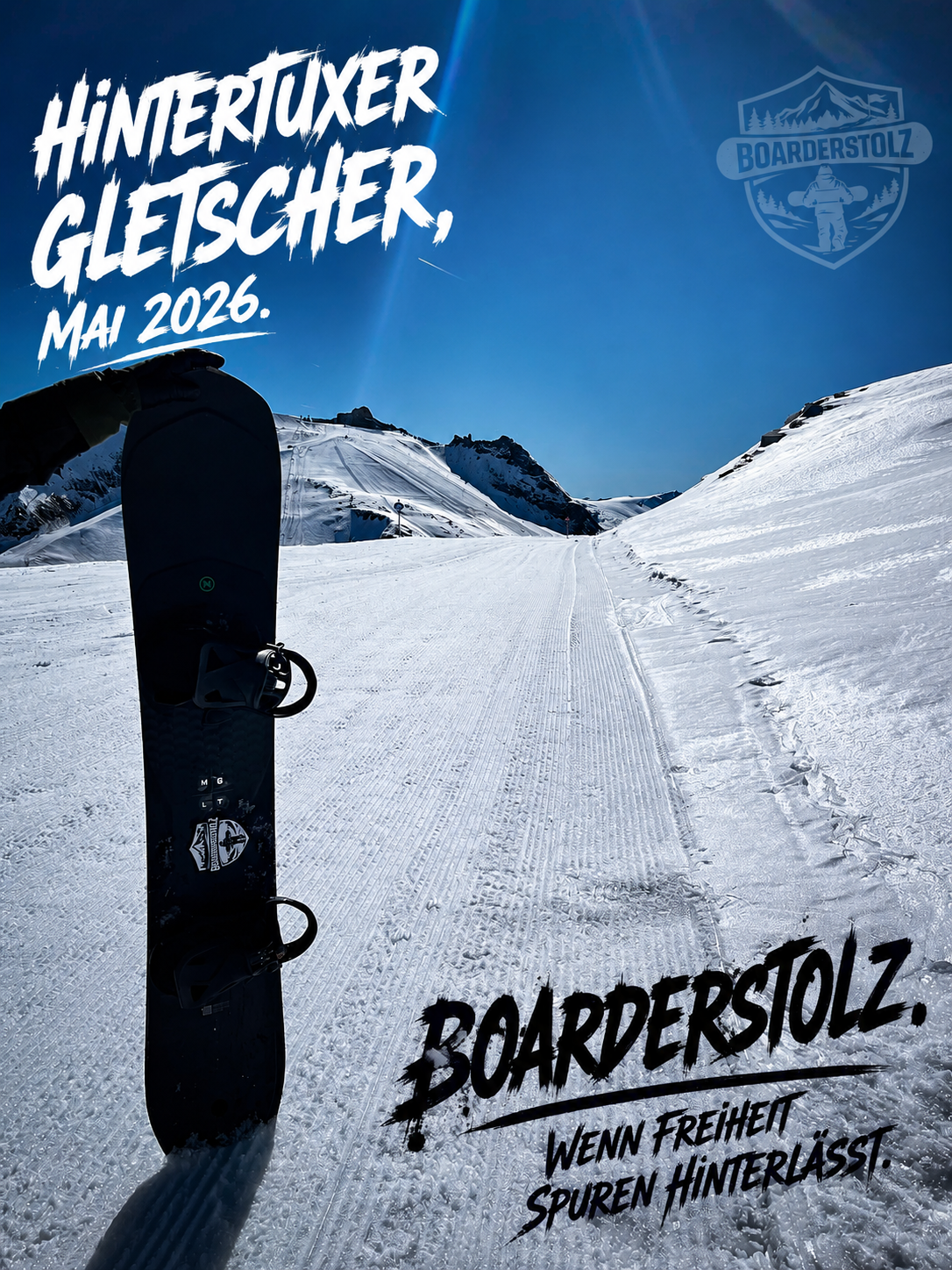 Vier Tage Winter geklaut. Snowboard-Trip zum Hintertuxer Gletscher.