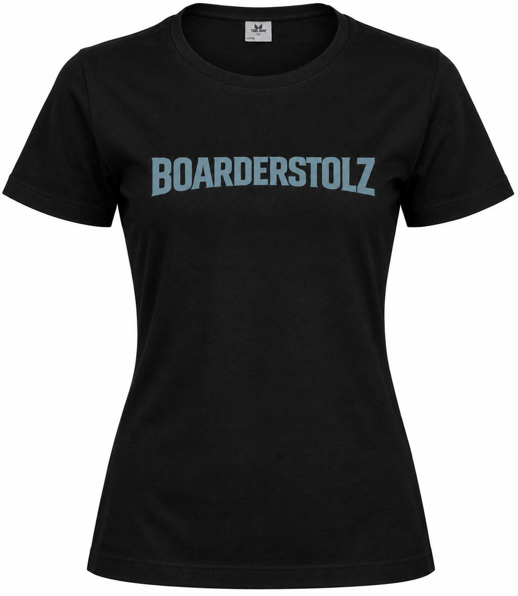 BOARDERSTOLZ Damen T-Shirt Classic schwarz