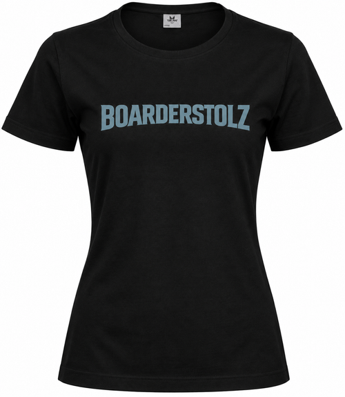 BOARDERSTOLZ Damen T-Shirt Classic schwarz